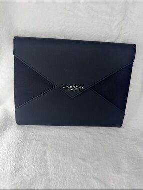 Givenchy Black Envelope Clutch with Silver Logo  ‼️No Box‼️
